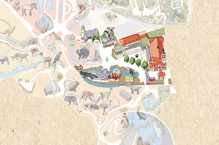 Ausschnitt Zooplan Erlebniswelt Gründer-Garten