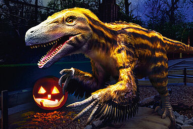 Dinobild Halloween