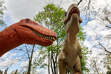 Dinosaurier im Zoo Leipzg