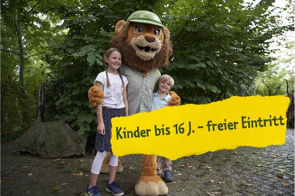 Kindertag im Zoo Leipzig mit Maskottchen Tammi